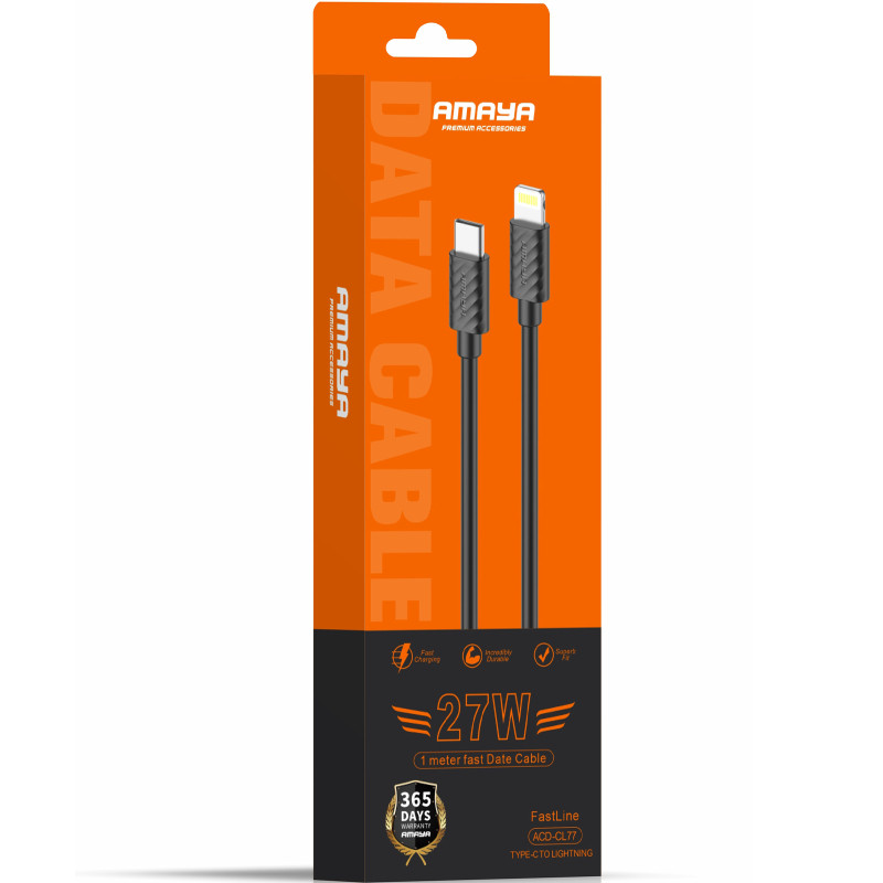 Дата кабель Amaya 77CL Type-C to Lightning 27W (1m) Херсон - зображення 2