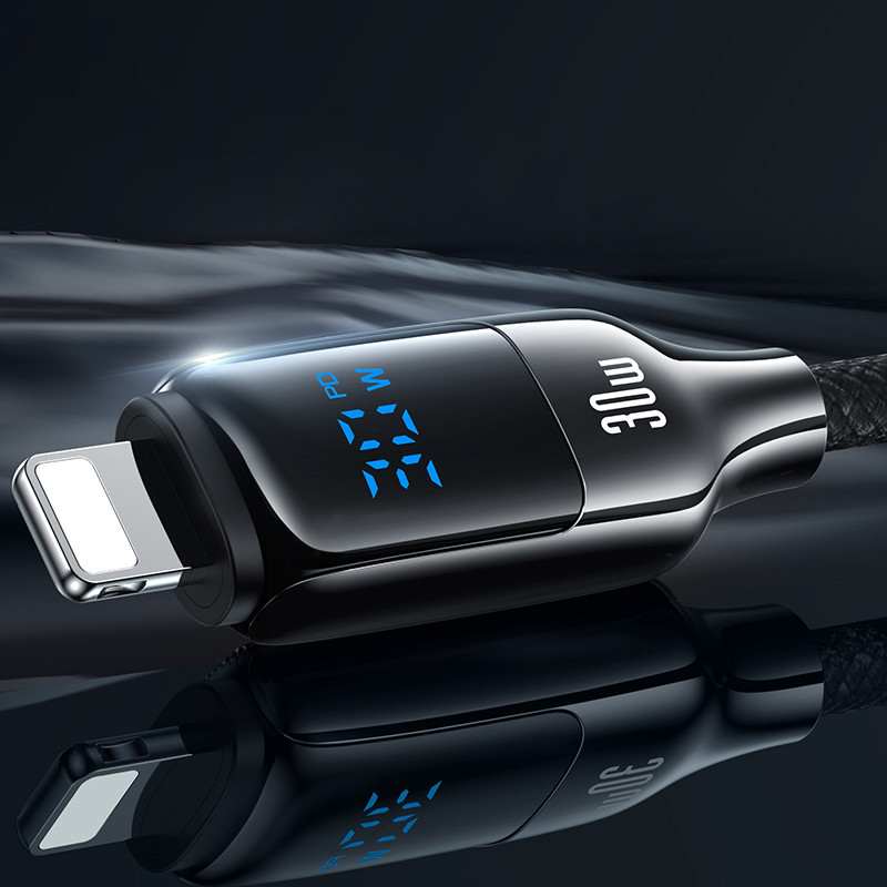 Дата кабель Usams US-SJ741 Digital Display HX Ser. Type-C to Lightning 30W (1.2m) Херсон - зображення 4