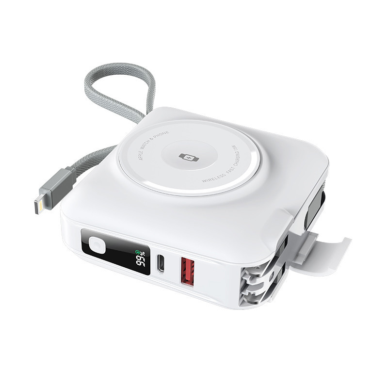 Портативное ЗУ Power Bank WIWU Wi-P051 6 in 1 PD45W с БЗУ+iWatch 15000 mAh Херсон - зображення 2