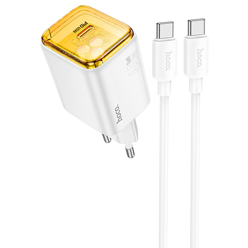 СЗУ Hoco N54 Monsoon PD45W (1USB-C) + кабель Type-C to Type-C Херсон - изображение 1