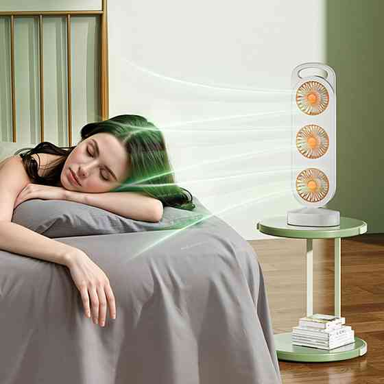 Настольный вентилятор Three Head Fan 1200 mAh Херсон
