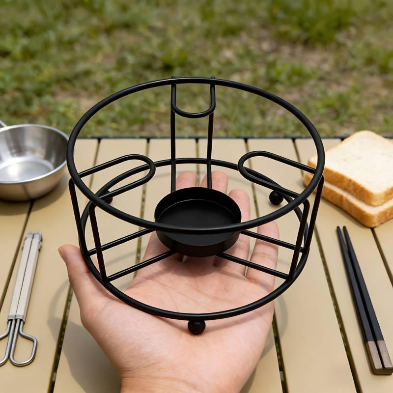 Подставка-подогреватель Leeseph для чая или готовых блюд со свечой черный Одеса - зображення 3