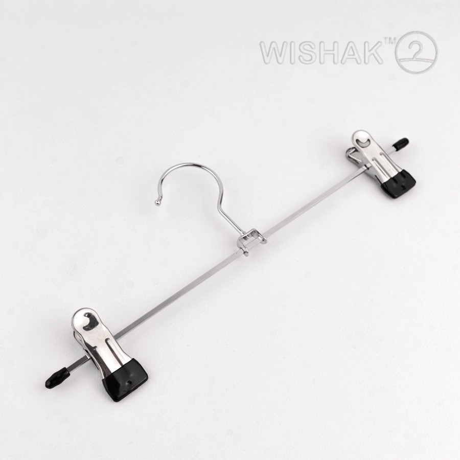 Металевий хромований вішак із прищіпками Хмельницький - зображення 1