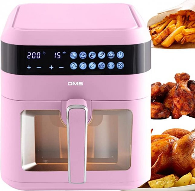 Мультипечь-аерофритюрница DMS HFG-7R 1800 Вт рожева Киев - изображение 1