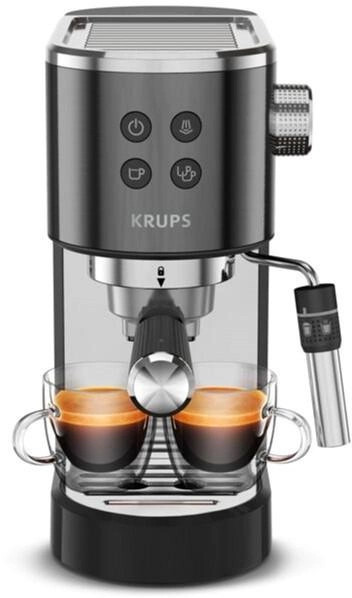 Кофемашина рожковая Krups Virtuoso+ Pump XP444G10 15 бар черная Киев - изображение 2