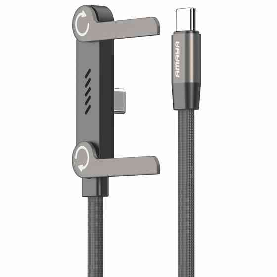 Дата кабель Amaya 327CC side plug and stand Type-C to Type-C 240W (1.5m) Херсон