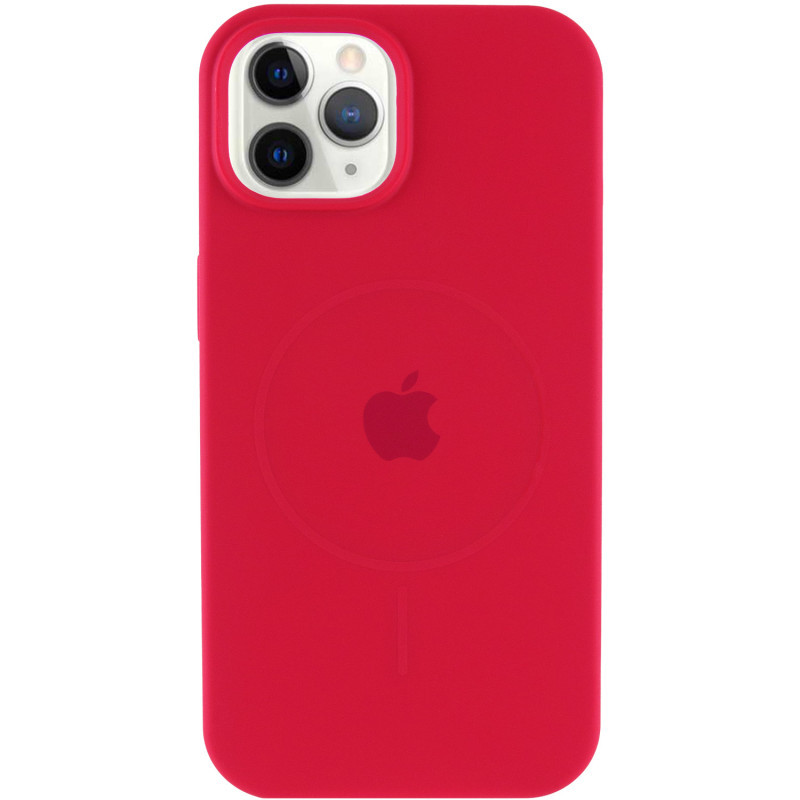 Чехол Silicone Case Full Protective (AA) with MagSafe для Apple iPhone 12 Pro / 12 (6.1") Херсон - зображення 2
