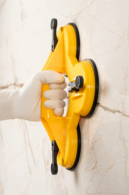 Держатель для стекла MASTERTOOL вакуумный Ø 125 мм 3в1 160 кг ABS пластик 14-0903 Харків - зображення 7