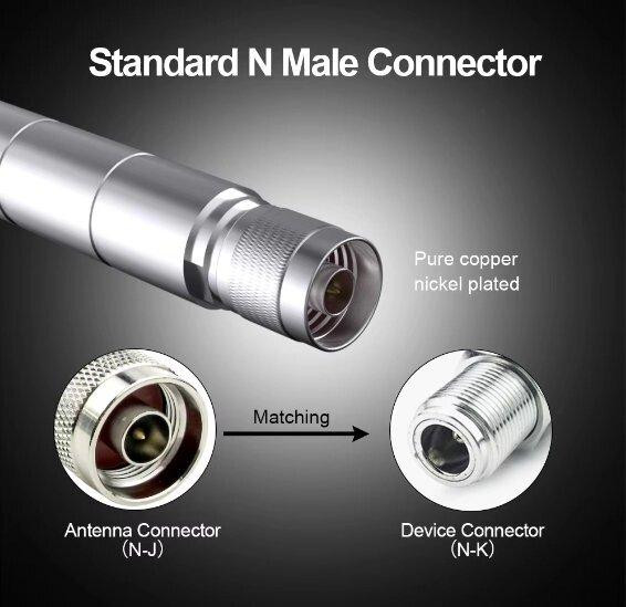 Антенна 680-1150/1630-1830/2180-3000MHz 3dBi, до 100W, 15 см, N-male разъем Дніпро - зображення 3