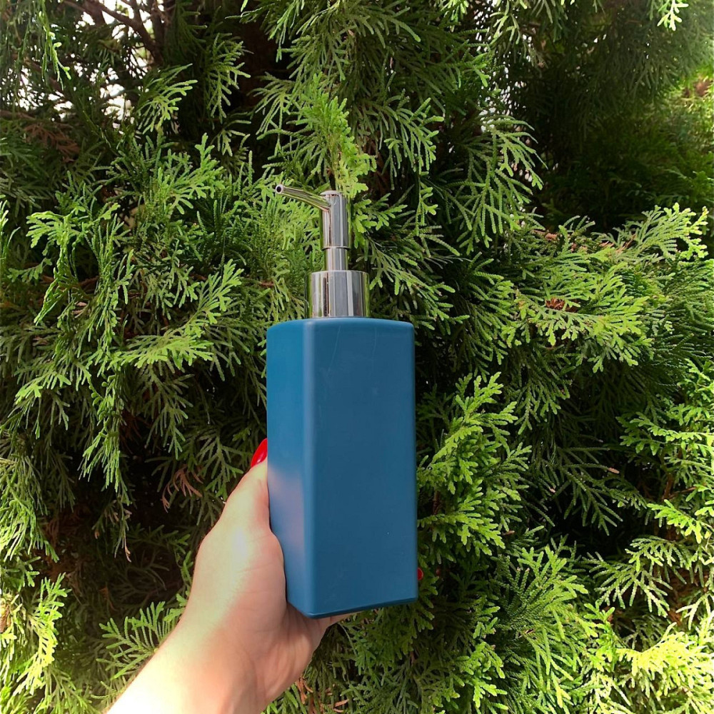 Дозатор для рідкого мила Однотон 11772 350 мл синій Київ - зображення 1