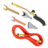 Горелка ручная газовоздушная MASTERTOOL с насадками Ø 17/22/40 мм 400 мм 157 г/час 2200 Вт 1300°C 44 Харків