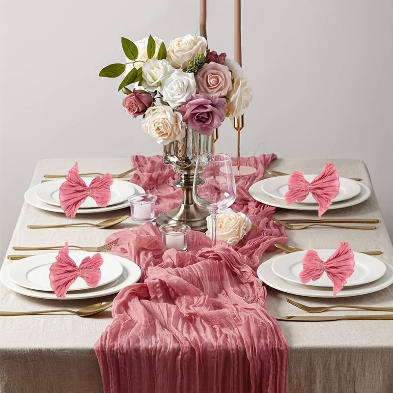 Раннер с салфетками 6шт Leeseph розовый Одеса - зображення 7