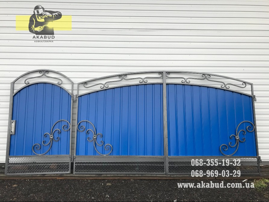 Ворота розпашні прості, ворота відкатні, навіси. Кривой Рог - изображение 4