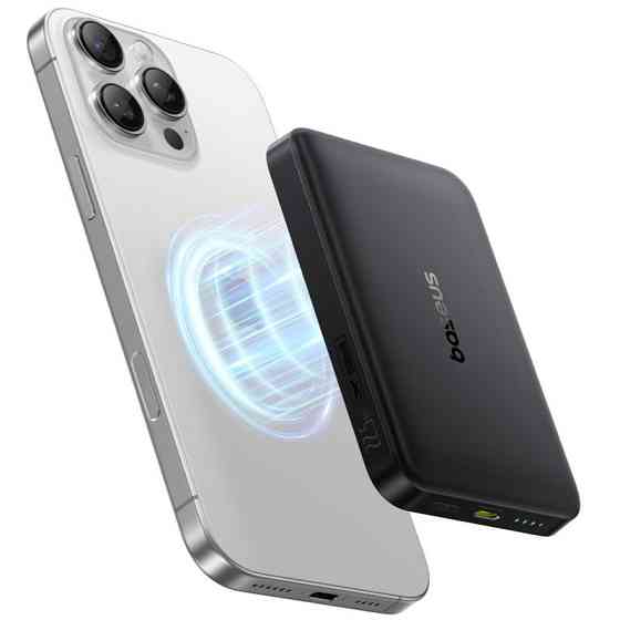 Портативное ЗУ Power Bank Baseus EnerFill FM12 Qi2 Magnetic 22.5W с БЗУ 10000mAh (E00285) Херсон