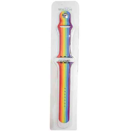 Уценка Силиконовый ремешок Rainbow для Apple Watch 42(ser.1-3)/44/45/46/49mm Херсон