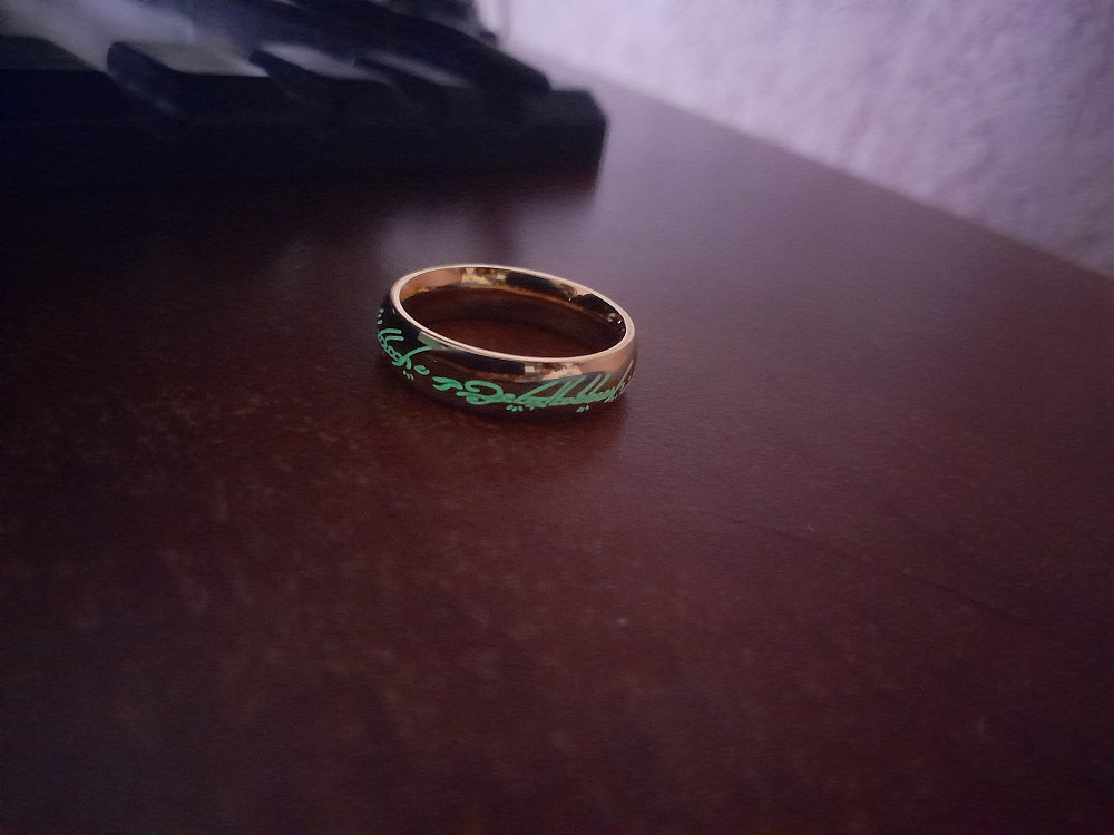 Кольцо Всевластия из Властелина колец, со светящейся надписью. Настоящее кольцо Саурона, единое кол Київ - зображення 3