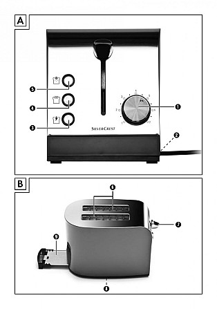 Тостер blaСk Silver Сrest STS-850-B1 Київ - зображення 4