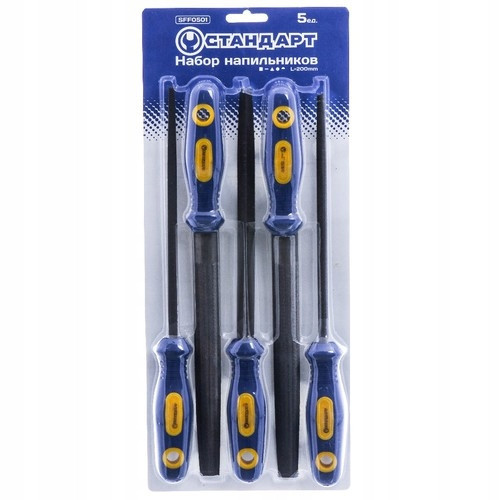 Набор напильников 5шт. 200 мм СТАНДАРТ SFF0501 Харків - зображення 3