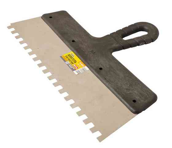 Шпатель зубчатый MASTERTOOL 300х8х8 мм 19-6830 Харьков