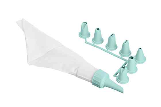 Мішок кондитерський з насадками Ardesto tasty baking AR-2307-TP блакитний Київ