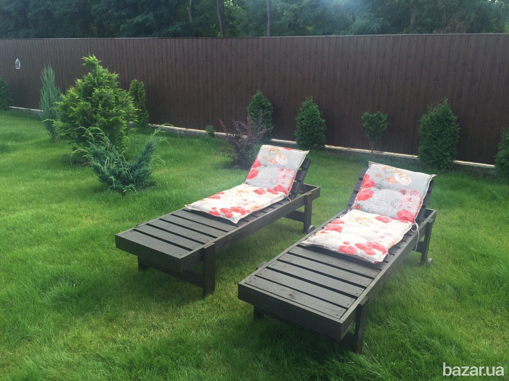 Деревянный шезлонг. Лежак из дерева. Киев - изображение 5