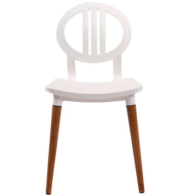 Стілець пластиковий Турин білий Дніпро - зображення 4