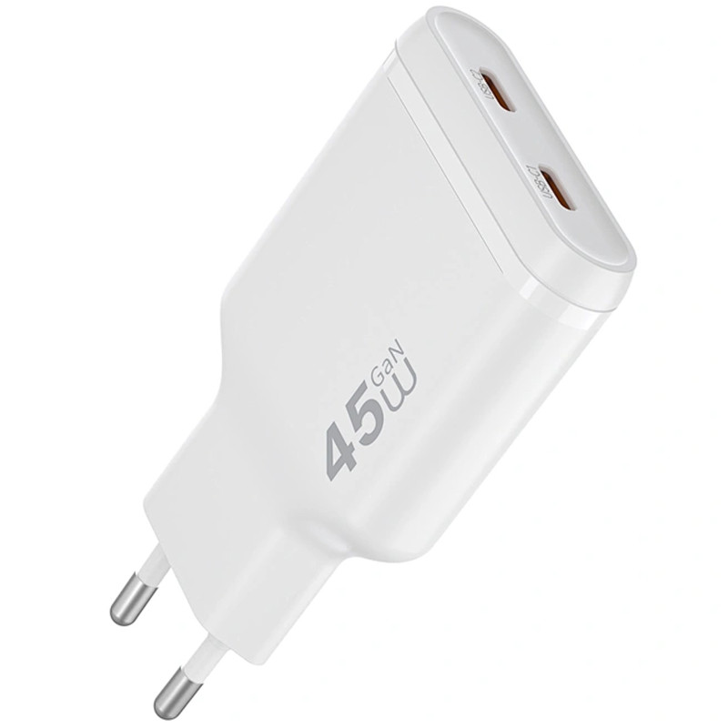 СЗУ WIWU G034 Essen PD45W GaN (2USB-C) Херсон - изображение 5