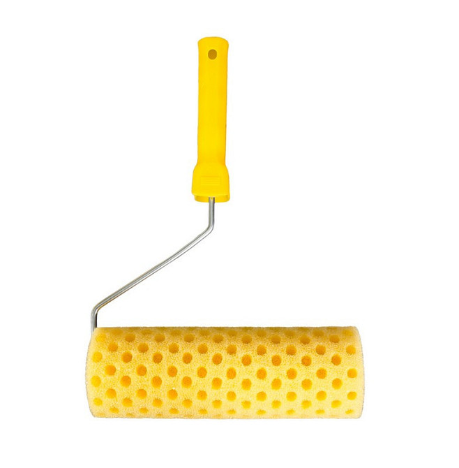 Валик малярный структурный MASTERTOOL Moltopren Decor Peas 80/230 мм Ø 6 мм с ручкой 92-6204 Харків - зображення 1