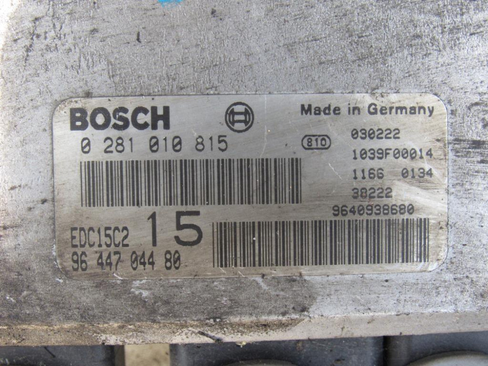 Блок управления двигателем Fiat Scudo 2.0 1996-2006 (0281010815) Ковель - зображення 2