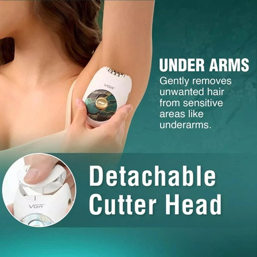 Эпилятор женский VGR V-706 GREEN зеленый Київ - зображення 8