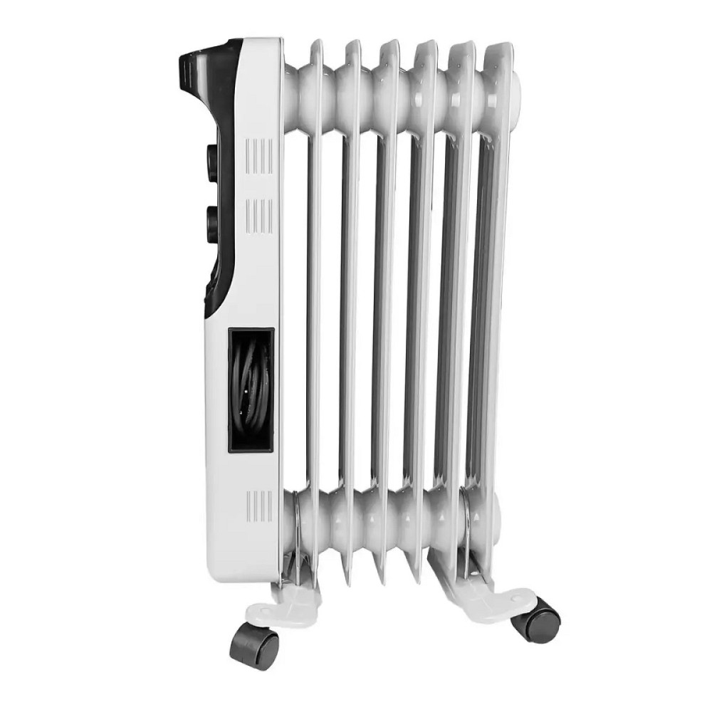 Обогреватель масляный Grunhelm GR-0715N 1500 Вт белый Київ - зображення 3