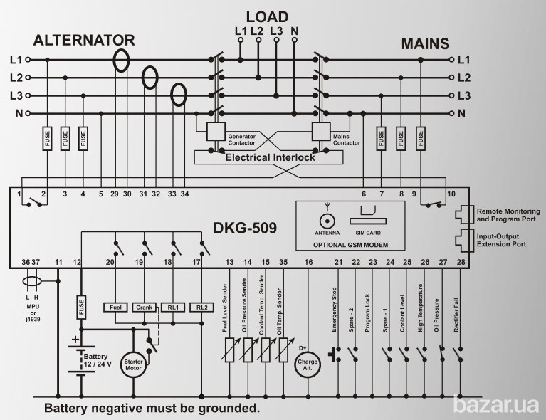 DATAKOM DKG-509 MPU Контролер генератора з автоматичним введенням резерву Киев - изображение 2