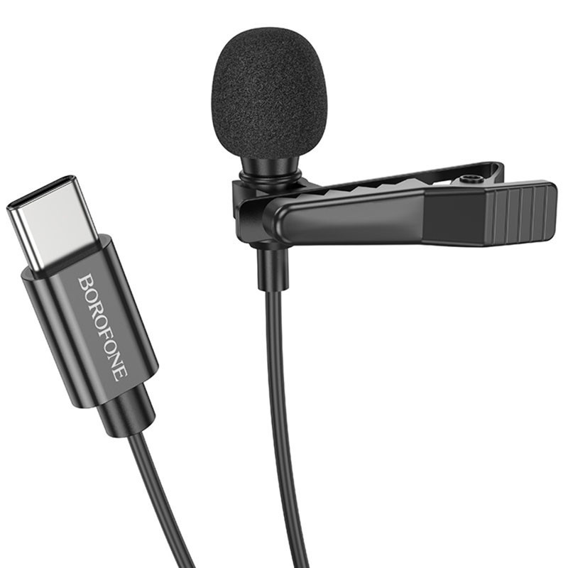 Микрофон петличный Borofone BFK11 Elegant lavalier Type-C (2m) Херсон - зображення 2