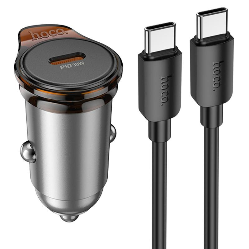 АЗУ Hoco NZ16 Rigorous PD30W (1USB-C) + кабель Type-C to Type-C Херсон - зображення 1