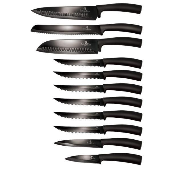Набір ножів 11 предметів Black Silver Collection Berlinger Haus BH-2608 Київ - зображення 1