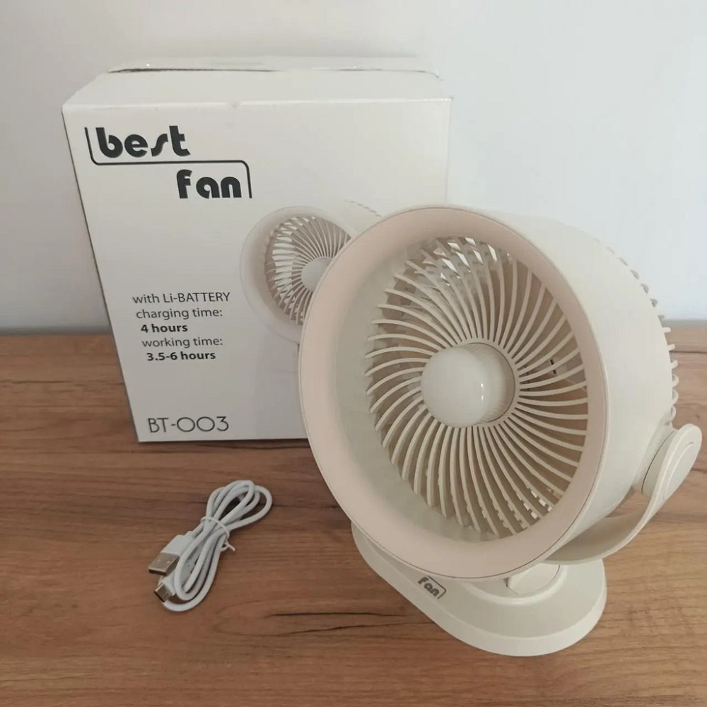 Вентилятор настольний Best Fan ВТ-003 5 Вт белый Киев - изображение 2