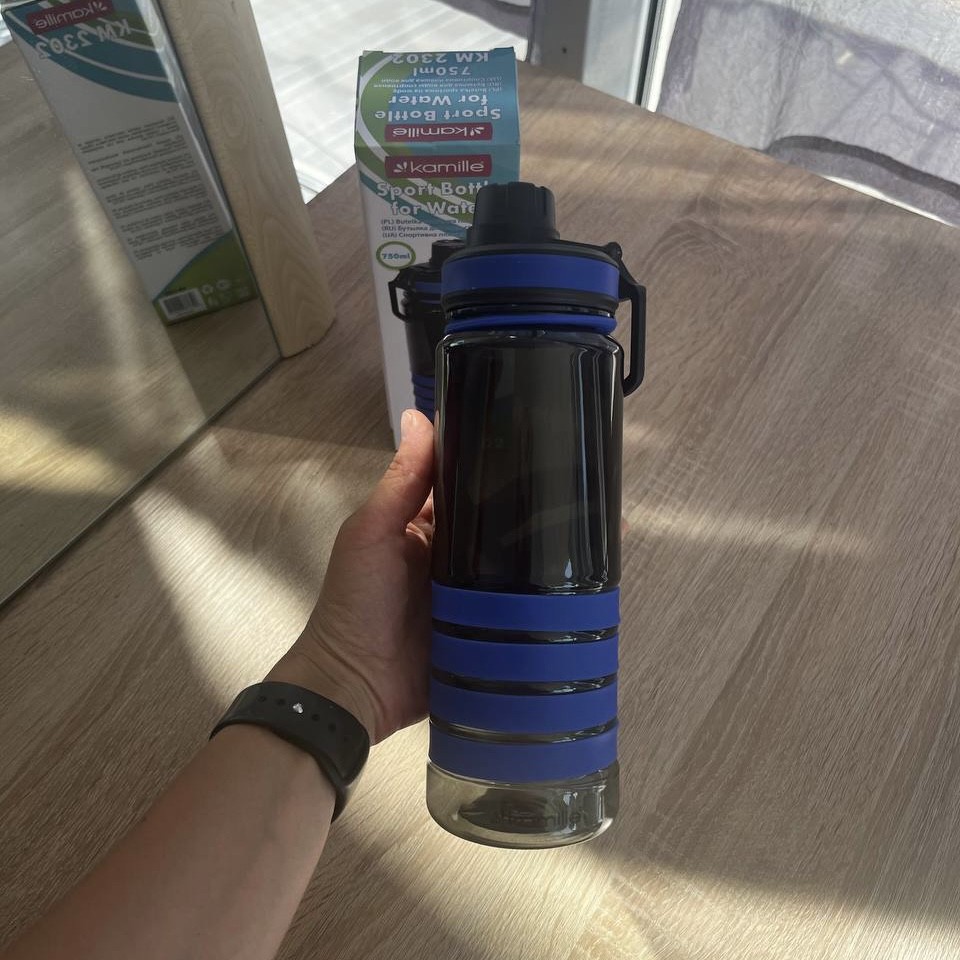 Бутылка спортивная для воды пластиковая Kamille 750 мл (KM 2302) Одеса - зображення 12