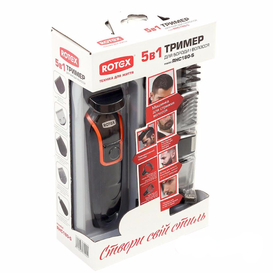 Набор для стрижки 5 в 1 ROTEX RHС180-S Киев - изображение 5