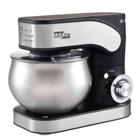 Тестомес миксер 4 в 1 Zepline ZP-136 Black 3500 Вт 6 л черный Київ