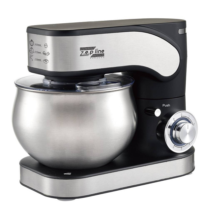 Тестомес миксер 4 в 1 Zepline ZP-136 Black 3500 Вт 6 л черный Київ - зображення 3