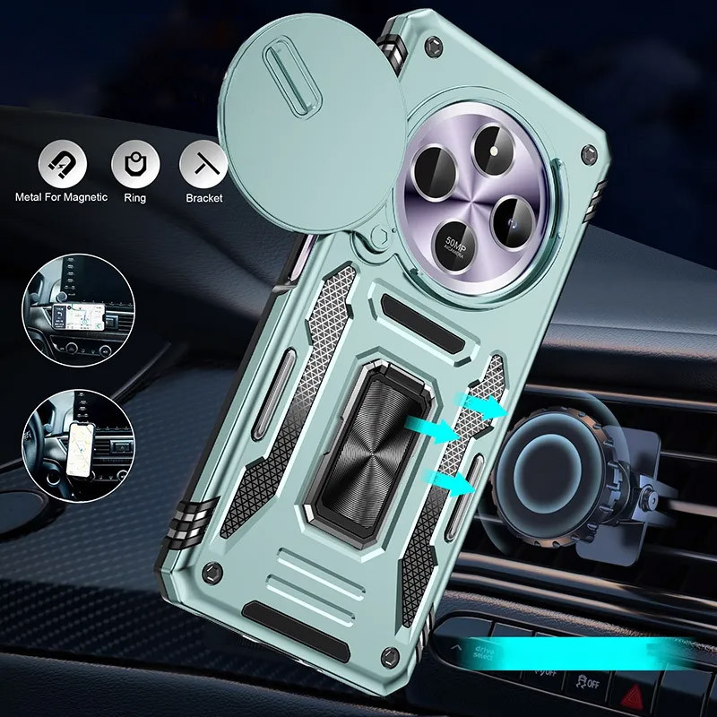 Ударопрочный чехол Camshield Army Ring для Xiaomi Redmi 14C / A4 / Poco C75 Херсон - зображення 5