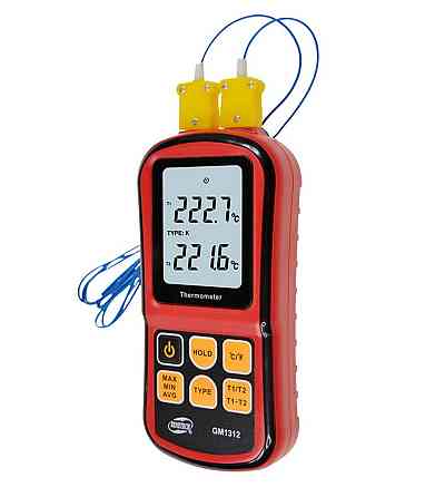 Термометр цифровой двухканальный -250-1767°C BENETECH GM1312 Харків