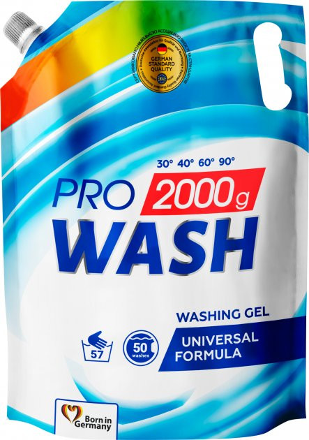 Гель для прання універсальний 2К Pro Wash 722096 2 л Київ - зображення 1