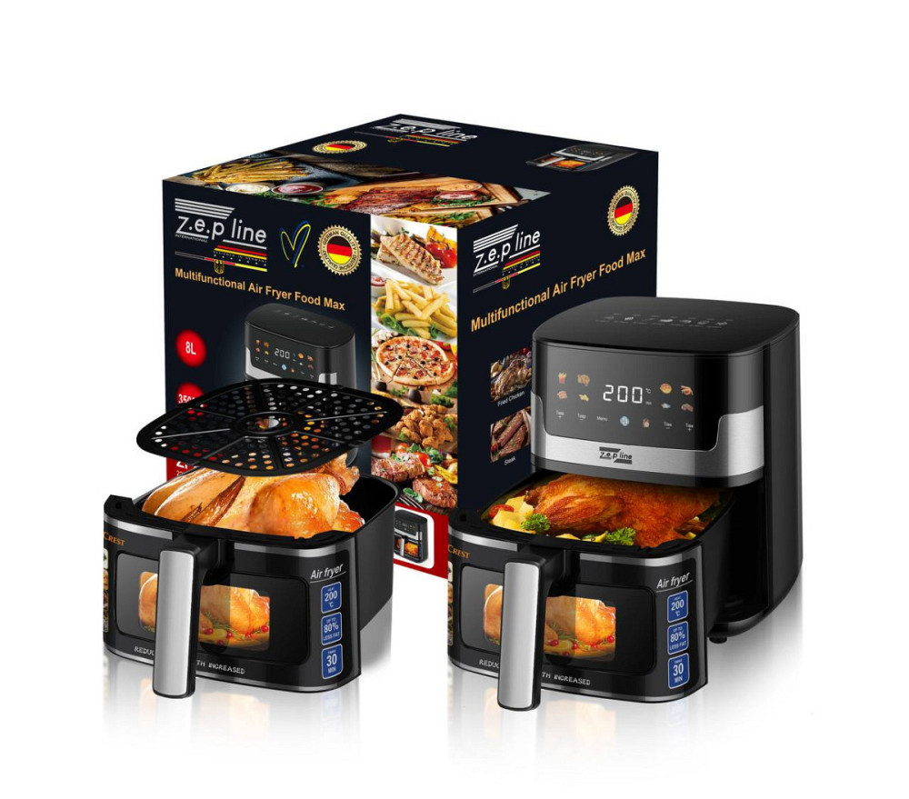 Аэрогриль мультипечь Zepline ZP-215 8 л 3500 Вт черный Київ - зображення 1