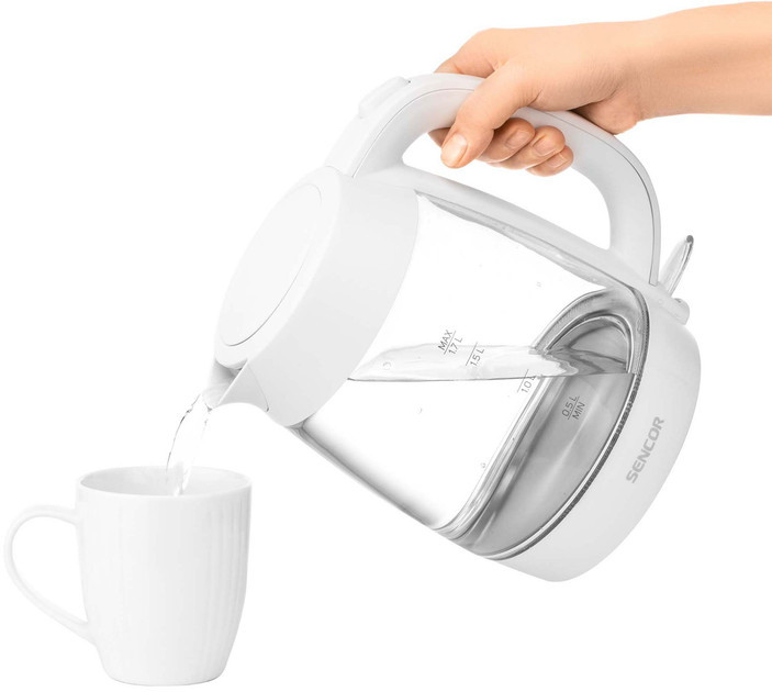 Электрочайник Sencor SWK 7300WH 1.7 л белый Київ - зображення 10