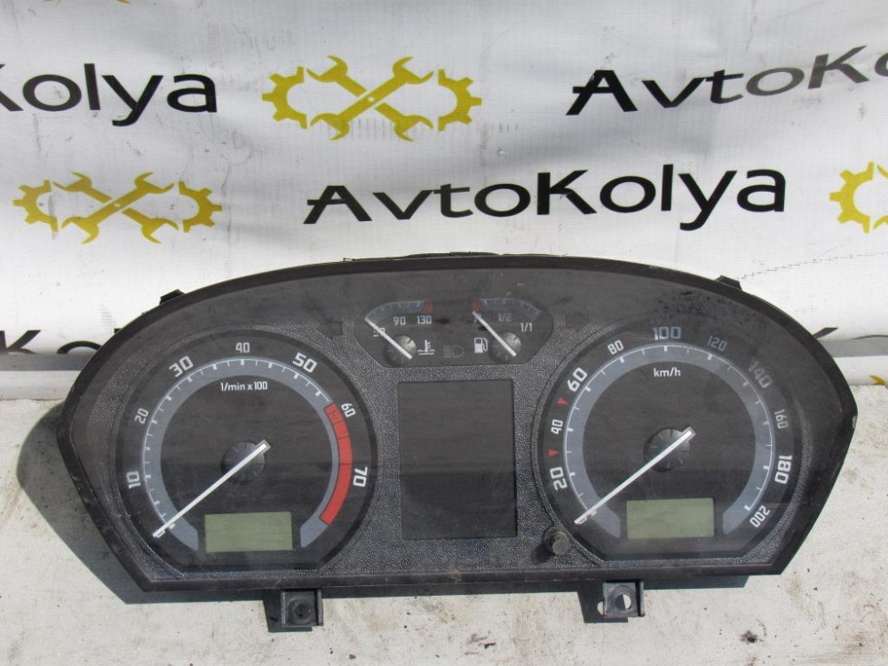 Панель приборов (спидометр) Skoda Fabia 1.2 бензин 2004-2007 (6Y0920881M) Ковель - зображення 3