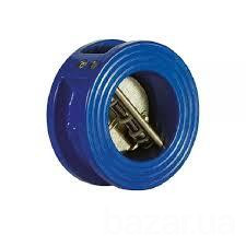 Обратный клапан двухстворчатый межфланцевый чугунный, Ду 125 / створки-чугун GGG40 / EPDM / PN16 Київ - зображення 1