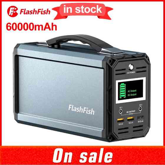 FlashFish G300 — портативна зарядна станція 300W / Power Station Київ