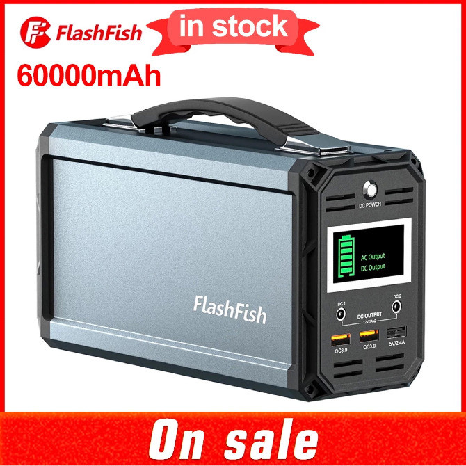 FlashFish G300 — портативна зарядна станція 300W / Power Station Київ - зображення 2