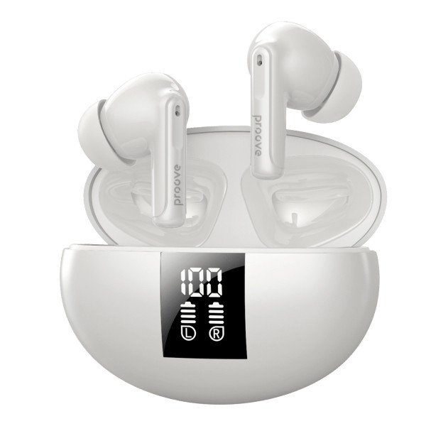 Bluetooth-гарнітура Proove Thunder Buds SE TWS with ANC White (TWTBSE010002) (Код товару:39510) Харків - зображення 1